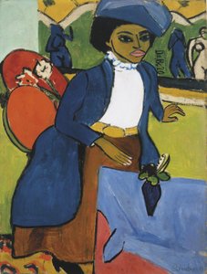 Retrato de mujer de Ernst Ludwig Kirchner